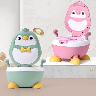 China PP Series Penguin Animal Portable Toilet Baby Soft Hard Eco-Friendly Cushion Children's Training Potty for sale