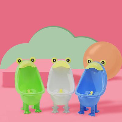 China Eco-friendly Cartoon Frog Shape Baby Potty Standing Urinal For Boys for sale