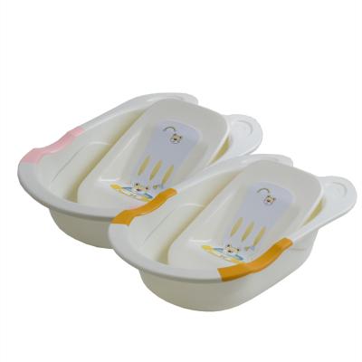 China Sustainable Cartoon Model Can Be Customized Portable Bathtub Baby Bathtub With Lying Board for sale