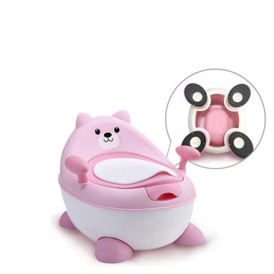 China Factory Price Eco-friendly Toilet Training Supplies Cute Bear Animal Plastic Portable Baby Cartoon Potty for sale