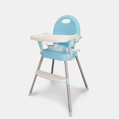 China Modern Pure Color Portable Dining Seat Folding Baby High Feeding Chair for sale