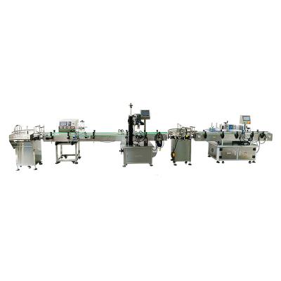 China machinery & Equipment VANJIA-058 automatic liquid filling production line bottle unscrambler four head filling machine automatic labeling machine for sale