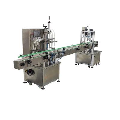 China Automatic Aqueous Liquid Filling Line Food Canning Production Filling Capping Line Filling Hand Sanitizer Machine for sale