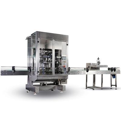 China Beverage Table Top 6-Head Automatic Servo Oil Filling Machine Cream Filling Production Line Quantitative Filling And Sealing Machine for sale