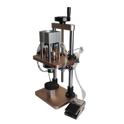 China machinery & Hardware Perfume Bottle Machine Semi-automatic Bench Top Capping Machine Essential Oil Bottle Capping Sealing for sale