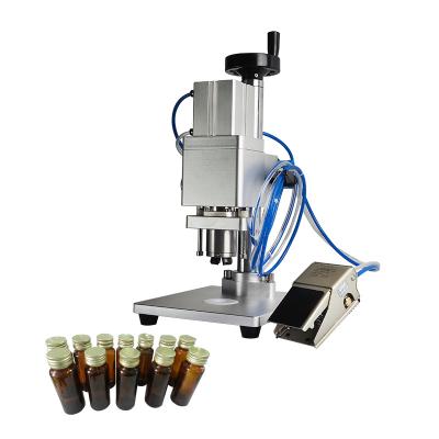 China machinery & VANJIA-052 Equipment Oral Liquid Cillin Bottle Sealing Machine Foil Capping Locking Machine Medicine Bottle Locking Machine for sale