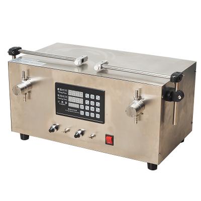 China Foot Operated Pneumatic Automatic Quantitative Type Magnetic Pump Liquid Filling Beverage Filling Machine Table Machine for sale