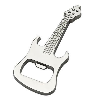 China Wholesale Europe Opening Gift Music Model Guitar Shaped Metal Beer Bottle Openers for sale