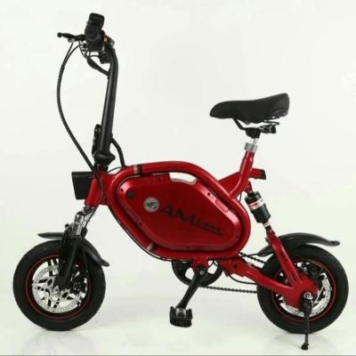 China Aluminum alloy mini electric bike 12 inch power folding scooter adult generation small drive electric bicycle lithium battery electric bike for sale