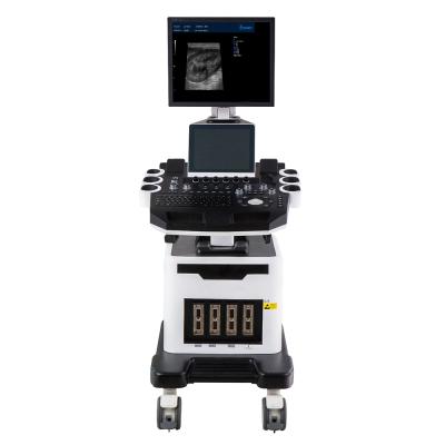 China Animal Health Diagnosis Dawei Trolley 4D Color Doppler Ultrasound Veterinarian Machine System For Pigs Feline Sheep Equine Cattle for sale