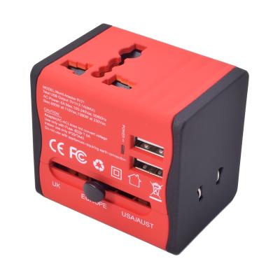 China Residential / Multipurpose Premium Dual USB Travel Adpater Travel Plug Adapter Gift DY-026 for sale