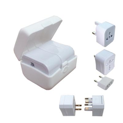 China Residential / Multipurpose Travel Plug Adapter 3 in 1 Adapter with Case (DY-31) for sale