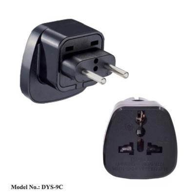 China EU Euro Plug Adapter Residential/Multi-Purpose Europe Plug Adapter (DYS-9C) for sale