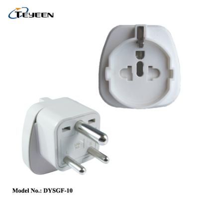 China Residential/Multi-Purpose EU to India Plug Adapter EU to South Africa Plug Adapter (DYSGF-10) for sale