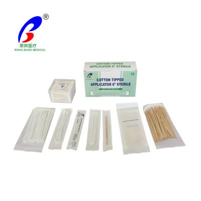 China Sampling New Type Attractive Price Nasal Test Kit Disposable Cotton Swab Sterile for sale