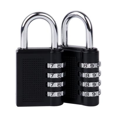 China Zhejiang Factory Lock Number 4 Digit Combination Lock Heavy Duty Zinc Alloy Padlock Mini Zhejiang Lock for sale