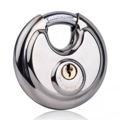 China DP90 stainless steel 70mm disc lock security rim lock disksmart pad lock disksmart door handle candados bulk di sc silver padloc for sale