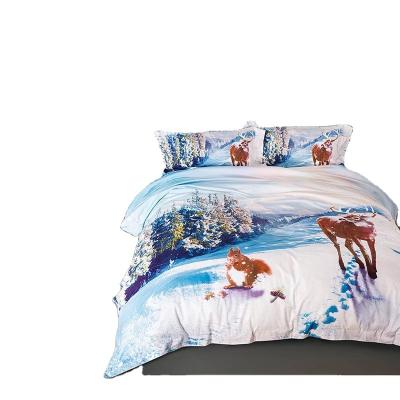 China Nondisposable Bedding Custom Flat Sheet Digital Printing Bedding Sets Luxury for sale