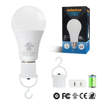 China China Manufacturers 100LM/W 5W 7W 9W 12W E27 E26 B22 Smart Charging Emergency LED Home/Camping Rechargeable Light Bulb for sale