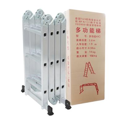 China Aluminum Folding Ladders Radder Hinge Step Ladder Price Escalerasr Alumini Plegabl Telecopi Te koop