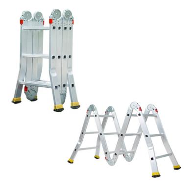 China Folding Ladder High Quality Multi Function Metal Combination Aluminum Material Folding Ladders for sale