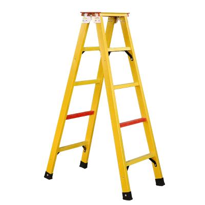 Cina Folding Ladders Electrician Maintenance Ladder Fiberglass FRP Ladder Insulated Herringbone Ladder in vendita