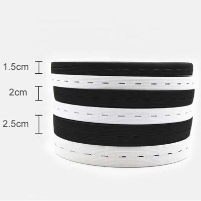 China Pregnant Women Adjustable Perforated Nylon Elastic Band Buttonhole Polyester Baby Elastic Bandage for sale