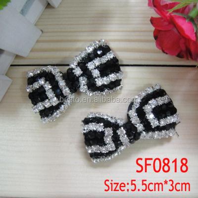 China Decorative Shoe Buckle High Heel Bow Beaded Flower Shoe Clip For Lady Shoes for sale