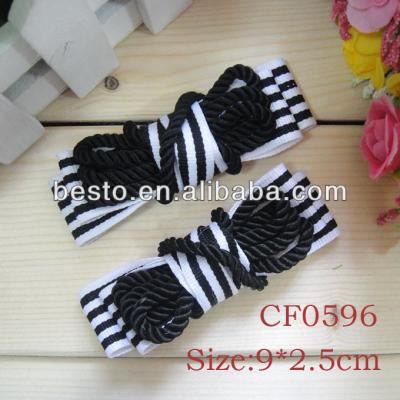 China Other CF0596 Removable Handmade Long Rope Cloth Shoe Heel Accessories For Shoes for sale