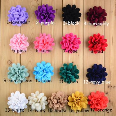 China Factory Home Decoration Rose Chiffon Fabric Decorative Handmade Flower Corsage for sale