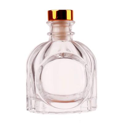 China Practical Saving Aromatherapy Cosmetic Clear Glass Oil Bottle For Diffuser Cosmetic Bottle Reed Perfume Empty Glass Bottle for sale