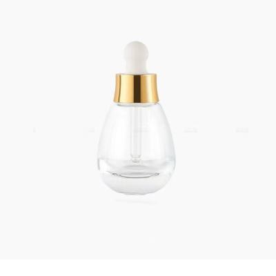 China Clear Cosmetic Packaging Eyelash Hair Serum Bottle Empty Essential Oil Glass Bottles Glass Bottle Dropper for sale