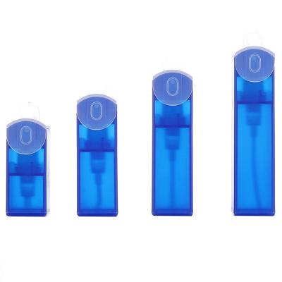 China 5ml 10ml 15ml 20ml Cosmetic Empty Plastic Spray Bottle Blue Fine Mist Spray Bottle For Perfume Packaging for sale