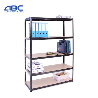 China Heavy Duty Corrosion Protection Metal Steel Storage Shelving 5 Shelves Boltless Rack For Garage And Home for sale