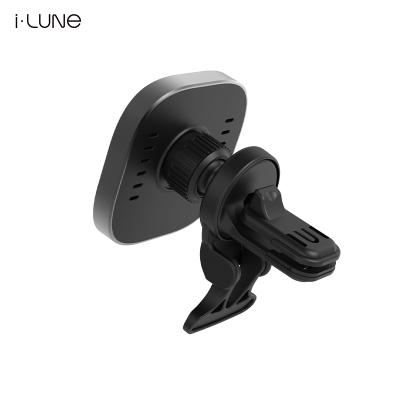 China Hot Selling Car Magsafing Mobile Phone Fast Wireless Charger Car Air Vent Car Mount Qi 15w Auto-Fixing Wireless Charger for sale