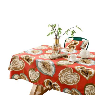 China Waterproof VTC-1106,Wholesale Tablecloths Red Cotton Sheets Table Cover Striped Picnic Linen Fabric For Kitchen Home Party for sale