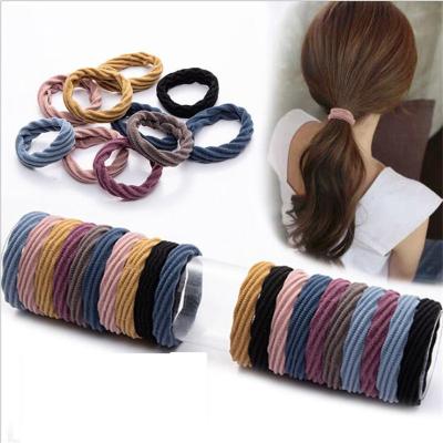 China 10PCS Women Durable Girls Hair Base Elastic Bands Ties Gum Scrunchie Ponytail Holder Elastic Bands Shaping Hair Accessories for sale