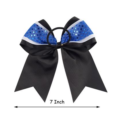 China Sweet Korean Popular Cheerleading Headdress Ring Bowknot Style Headwear Children Rubber Headband for sale