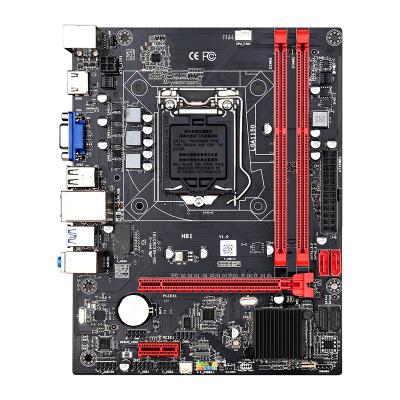 China lga1150 h81 desktop chipset PC DDR3 1600 1333MHz dual channel motherboard h81 for sale