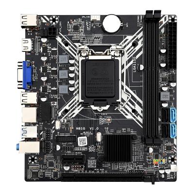 China Stock H81G Ready Desktop Motherboard B85 Chipset DDR3 Slot Motherboard Lga 1150 for sale