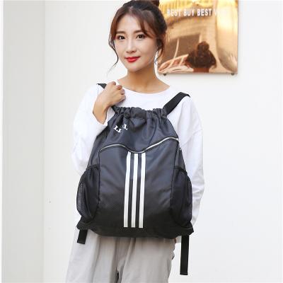 China Custom Made Lightweight Oxford Lightweight Portable Polyester Sports Foldable Waterproof Drawstring Bag for sale