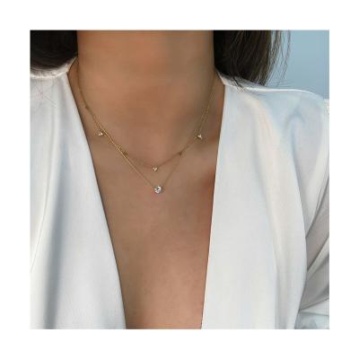 China FASHIONABLE Customizable Design Around Necklace Fashionable Exquisite Cutting 316l Stainless Steel Shiny Vintage Necklace for sale