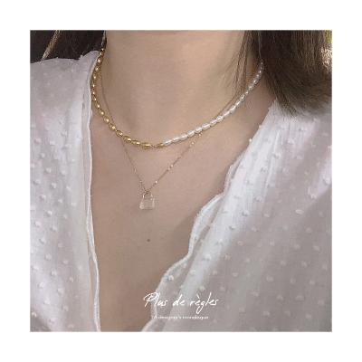 China Fashionable Super Cute Temperament Crystal Fashionable Exquisite Niche Necklace Chain Clavicle Bag Small Original Design for sale