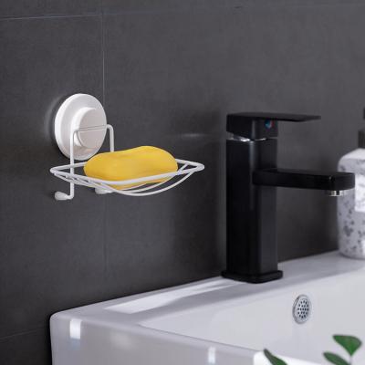 China Wall Mount Durable Waterproof Vacuum Soap Dish Holder For Bathroom Storage Soap Dish Rack for sale