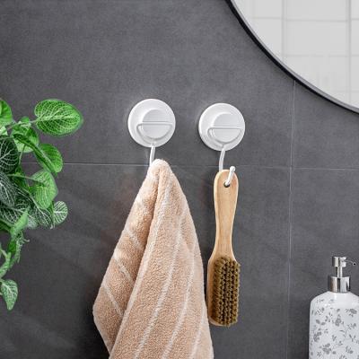 China Taili Durable 5KG Bathroom Bearing Wall Mount Magic Strong Hook Clothes Suction Cup Hooks Towel Hanger Wall Suction Hooks Vacuum for sale