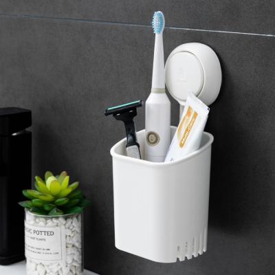 China Best Quality Viable Cosmetic Holder Holders Vacuum Suction Cup Toothbrush Holder For Bathroom Kitchen Hotel for sale