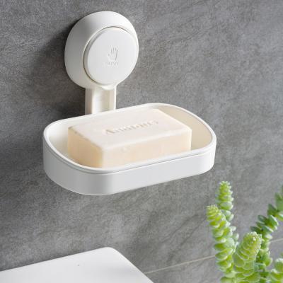 China Durable Waterproof Wall Mount Vacuum Soap Dish Holder Bathroom Storage Soap Dish Holder for sale