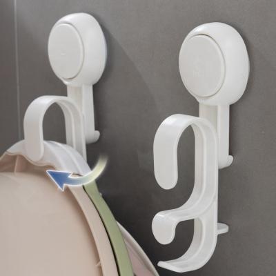 China TAILI Sustainable Wall Mounted Eco-Friendly Removable Bathroom Storage Rack Vacuum Suction Cup Hanger No Drill Basin Basin Rack for sale