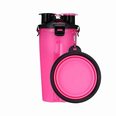 China Travel Sustainable Pet Water Cup Dog Water Feeding Portable Food Bottle for sale