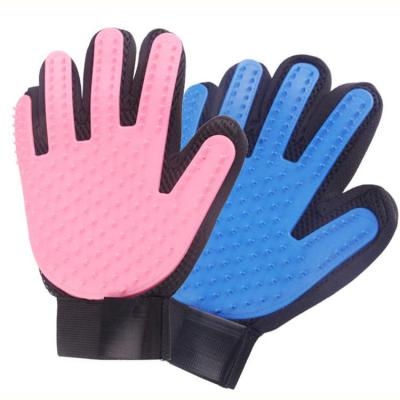 China Sustainable Pet Hair Remover Glove - Pet Grooming Glove Soft Brush - Deshedding Glove - Massage Glove with Raised Five Finger Design for sale